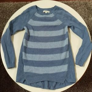 Blue Scoop Neck Sweater